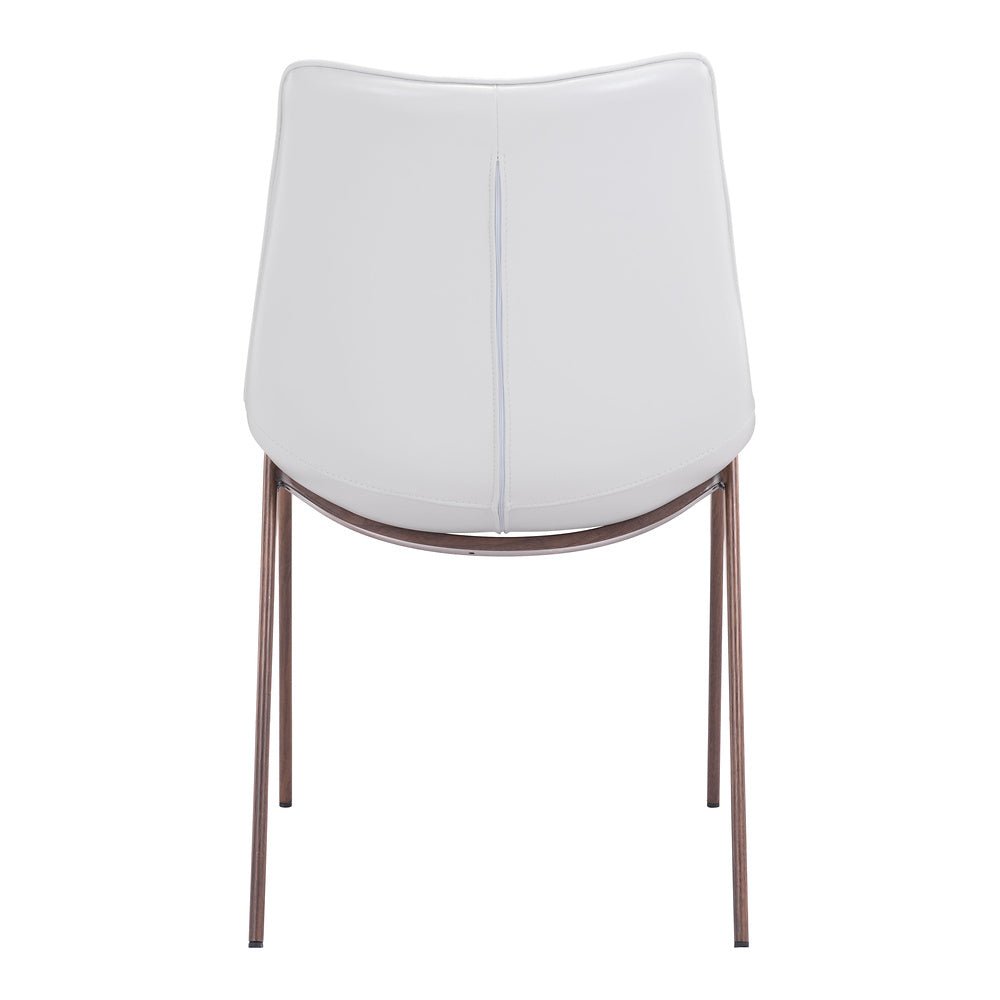 Silla Comercial para Hotel - ZUO MAGNUS - Varios Colores - Asiento y Respaldo Tapizados en Piel Sintética - 101273 - Zuo - NOGAL BEAT - Silla Comercial Interior