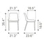 Silla Comercial para Hotel - ZUO MAGNUS - Varios Colores - Asiento y Respaldo Tapizados en Piel Sintética - 109933 - Zuo - NOGAL BEAT - Silla Comercial Interior