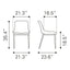 Silla Comercial para Hotel - ZUO MAGNUS - Varios Colores - Asiento y Respaldo Tapizados en Piel Sintética - 101272 - Zuo - NOGAL BEAT - Silla Comercial Interior