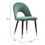 Silla Comercial para Hotel - ZUO MENLO - Varios Colores - Asiento y Respaldo Tapizados en Tela Tipo Terciopelo - 109875 - Zuo - NOGAL BEAT - Silla Comercial Interior