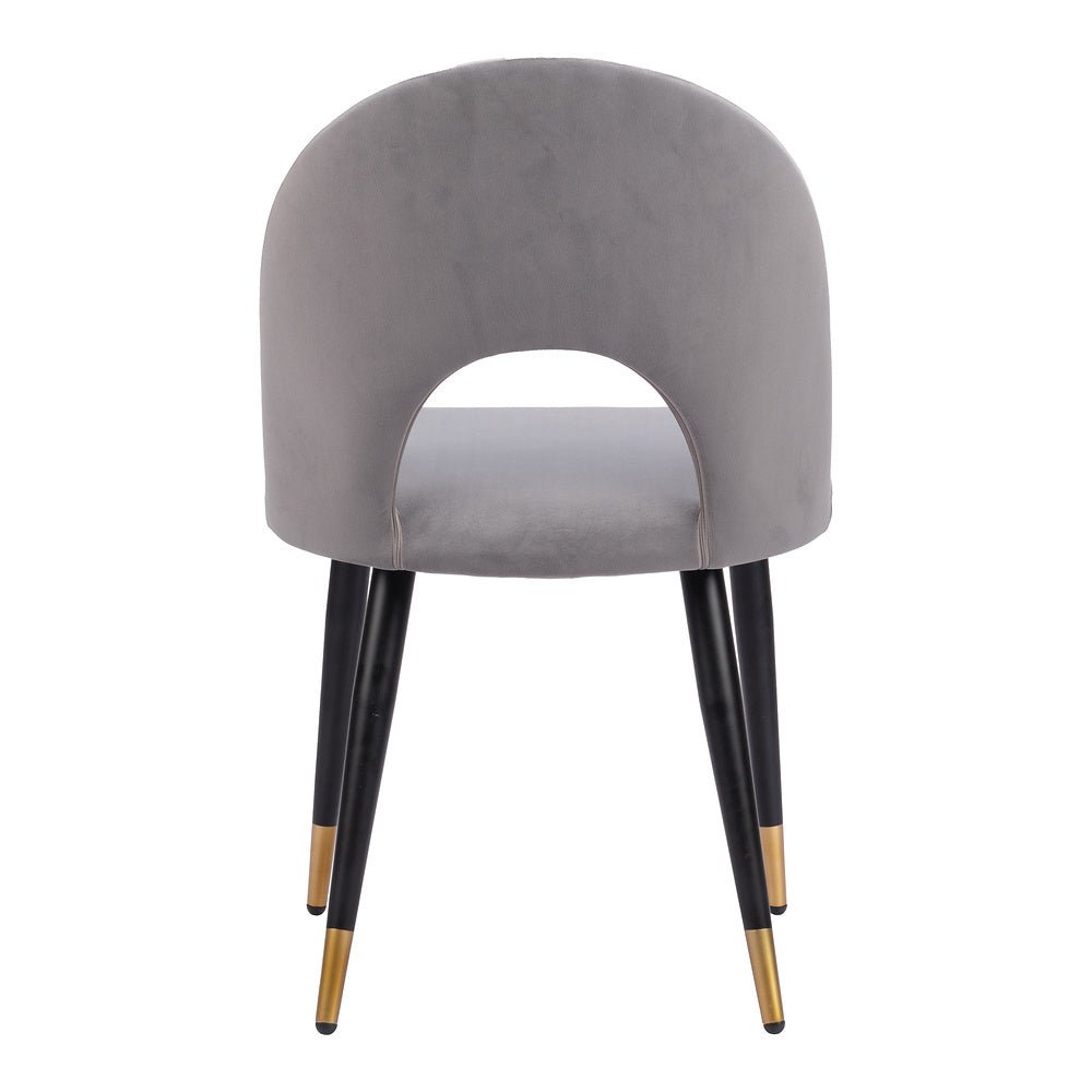 Silla Comercial para Hotel - ZUO MENLO - Varios Colores - Asiento y Respaldo Tapizados en Tela Tipo Terciopelo - 109874 - Zuo - NOGAL BEAT - Silla Comercial Interior