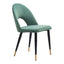 Silla Comercial para Hotel - ZUO MENLO - Varios Colores - Asiento y Respaldo Tapizados en Tela Tipo Terciopelo - 109875 - Zuo - NOGAL BEAT - Silla Comercial Interior