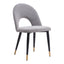 Silla Comercial para Hotel - ZUO MENLO - Varios Colores - Asiento y Respaldo Tapizados en Tela Tipo Terciopelo - 109874 - Zuo - NOGAL BEAT - Silla Comercial Interior
