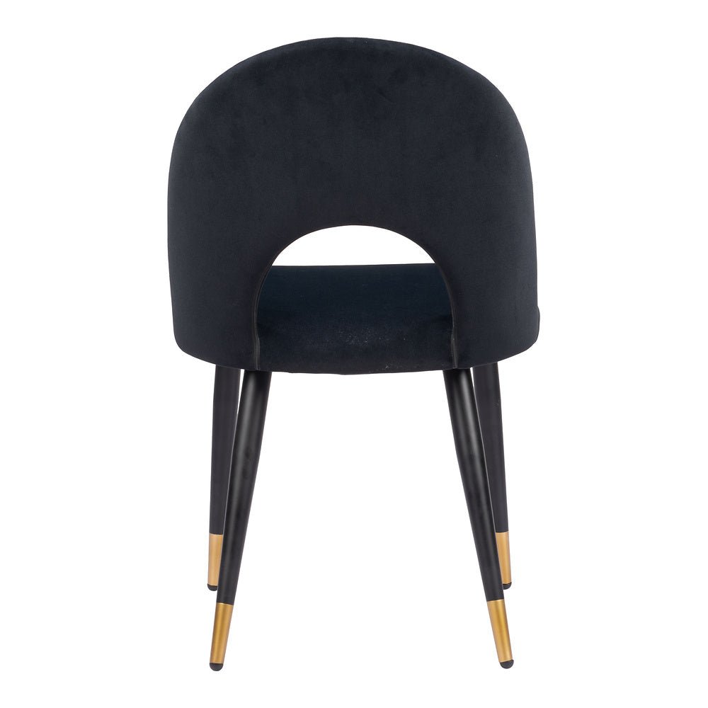 Silla Comercial para Hotel - ZUO MENLO - Varios Colores - Asiento y Respaldo Tapizados en Tela Tipo Terciopelo - 109873 - Zuo - NOGAL BEAT - Silla Comercial Interior