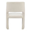 Silla Comercial para Hotel - ZUO MINET - Blanco Lino - Asiento y Respaldo Tapizados en Lino Sintético - 109998 - Zuo - NOGAL BEAT - Silla Comercial Interior