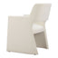 Silla Comercial para Hotel - ZUO MINET - Blanco Lino - Asiento y Respaldo Tapizados en Lino Sintético - 109998 - Zuo - NOGAL BEAT - Silla Comercial Interior