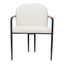 Silla Comercial para Hotel - ZUO SIBU - Crema - Asiento y Respaldo Tapizados en Piel Sintética - 109963 - Zuo - NOGAL BEAT - Silla Comercial Interior