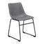 Silla Comercial para Hotel - ZUO SMART - Varios Colores - Asiento y Respaldo Tapizados en Piel Sintética - 101995 - Zuo - NOGAL BEAT - Silla Comercial Interior