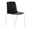 Silla comercial Albar PL-30 con asiento de polipropileno y estructura tubular con pintura epóxica