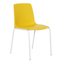 Silla comercial Albar PL-30 con asiento de polipropileno y estructura tubular con pintura epóxica