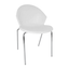 Silla Albar PL-50 con asiento de polipropileno y estructura tubular redonda de acero color aluminio, estibable