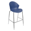 Silla comercial Albar PL-51 de polipropileno con estructura tubular de acero estibable