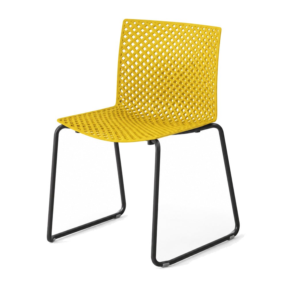 Silla Comercial Para Restaurante - LABENZE FULLER 155-20500 - Varios Colores - Patas Trineo - 155-20500-ESP - Labenze - NOGAL BEAT - Silla Comercial Interior