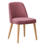 Silla Comercial para Restaurante - LABENZE MORA - Madera de Haya - Asiento y Respaldo Tapizado - 162-4160T-NAT-000 GRADO 0 - Labenze - NOGAL BEAT - Silla Comercial Interior