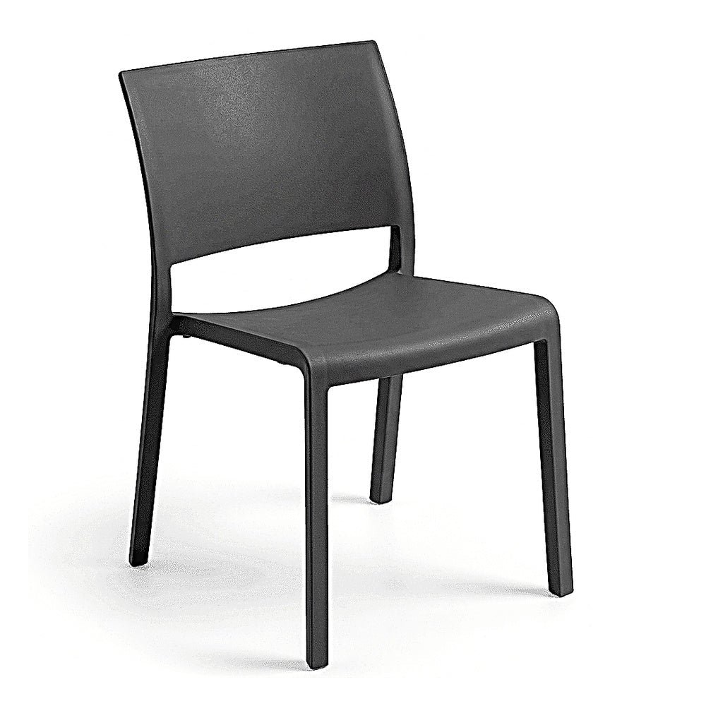 Silla Comercial para Restaurante Protección UV - RESOL FIONA - Varios Colores - Asiento y Respaldo en Polipropileno - 01802 - Resol - NOGAL BEAT - Silla Comercial Exterior