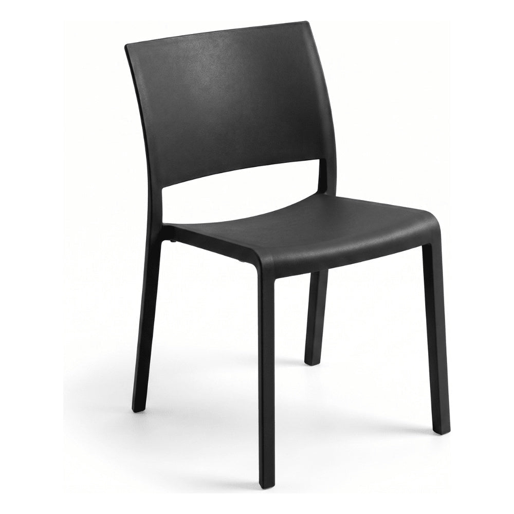 Silla Comercial para Restaurante Protección UV - RESOL FIONA - Varios Colores - Asiento y Respaldo en Polipropileno - 00764 - Resol - NOGAL BEAT - Silla Comercial Exterior
