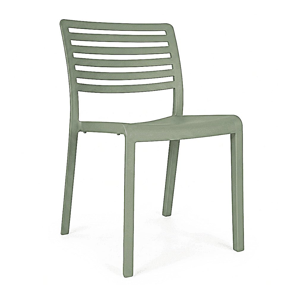 Silla Comercial para Restaurante Protección UV - RESOL LAMA - Varios Colores - Asiento y Respaldo en Polipropileno - 07053 - Resol - NOGAL BEAT - Silla Comercial Exterior