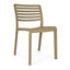 Silla Comercial para Restaurante Protección UV - RESOL LAMA - Varios Colores - Asiento y Respaldo en Polipropileno - 07039 - Resol - NOGAL BEAT - Silla Comercial Exterior
