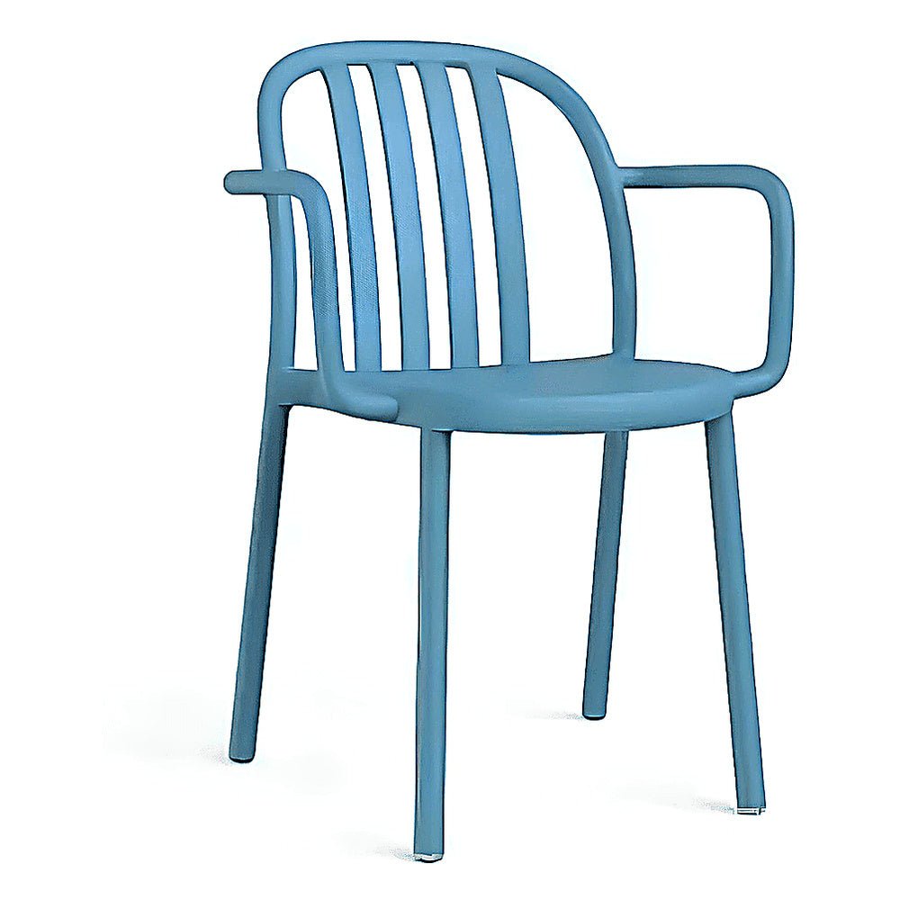 Silla Comercial para Restaurante Protección UV - RESOL SUE ARMCHAIR - Varios Colores - Asiento y Respaldo en Polipropileno - 05176 - Resol - NOGAL BEAT - Silla Comercial Exterior