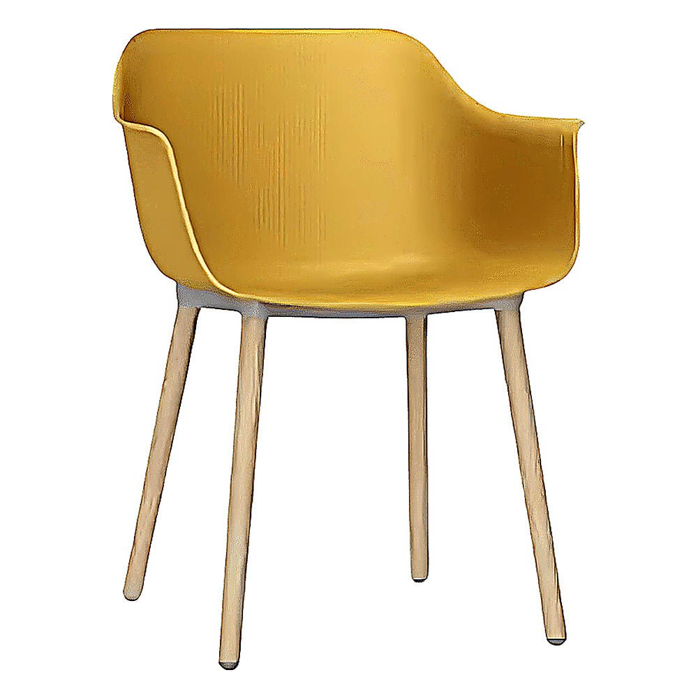 Silla Comercial para Restaurante - RESOL SHAPE MADERA - Varios Colores - Asiento y Respaldo en Polipropileno - 05314 - Resol - NOGAL BEAT - Silla Comercial Interior
