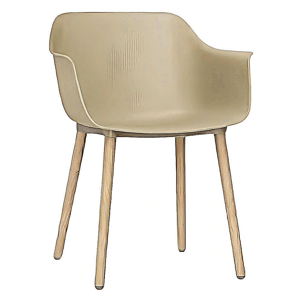 Silla Comercial para Restaurante - RESOL SHAPE MADERA - Varios Colores - Asiento y Respaldo en Polipropileno - 07036 - Resol - NOGAL BEAT - Silla Comercial Interior