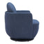 Silla Comercial para Restaurante - ZUO BANT - Azul - Asiento y Respaldo Tapizados en Tejido Texturizado - 110015 - Zuo - NOGAL BEAT - Silla Comercial Interior