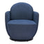 Silla Comercial para Restaurante - ZUO BANT - Azul - Asiento y Respaldo Tapizados en Tejido Texturizado - 110015 - Zuo - NOGAL BEAT - Silla Comercial Interior