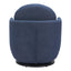 Silla Comercial para Restaurante - ZUO BANT - Azul - Asiento y Respaldo Tapizados en Tejido Texturizado - 110015 - Zuo - NOGAL BEAT - Silla Comercial Interior