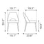 Silla Comercial para Restaurante - ZUO LEITH - Gris - Asiento y Respaldo Tapizados - 110122 - Zuo - NOGAL BEAT - Silla Comercial Interior