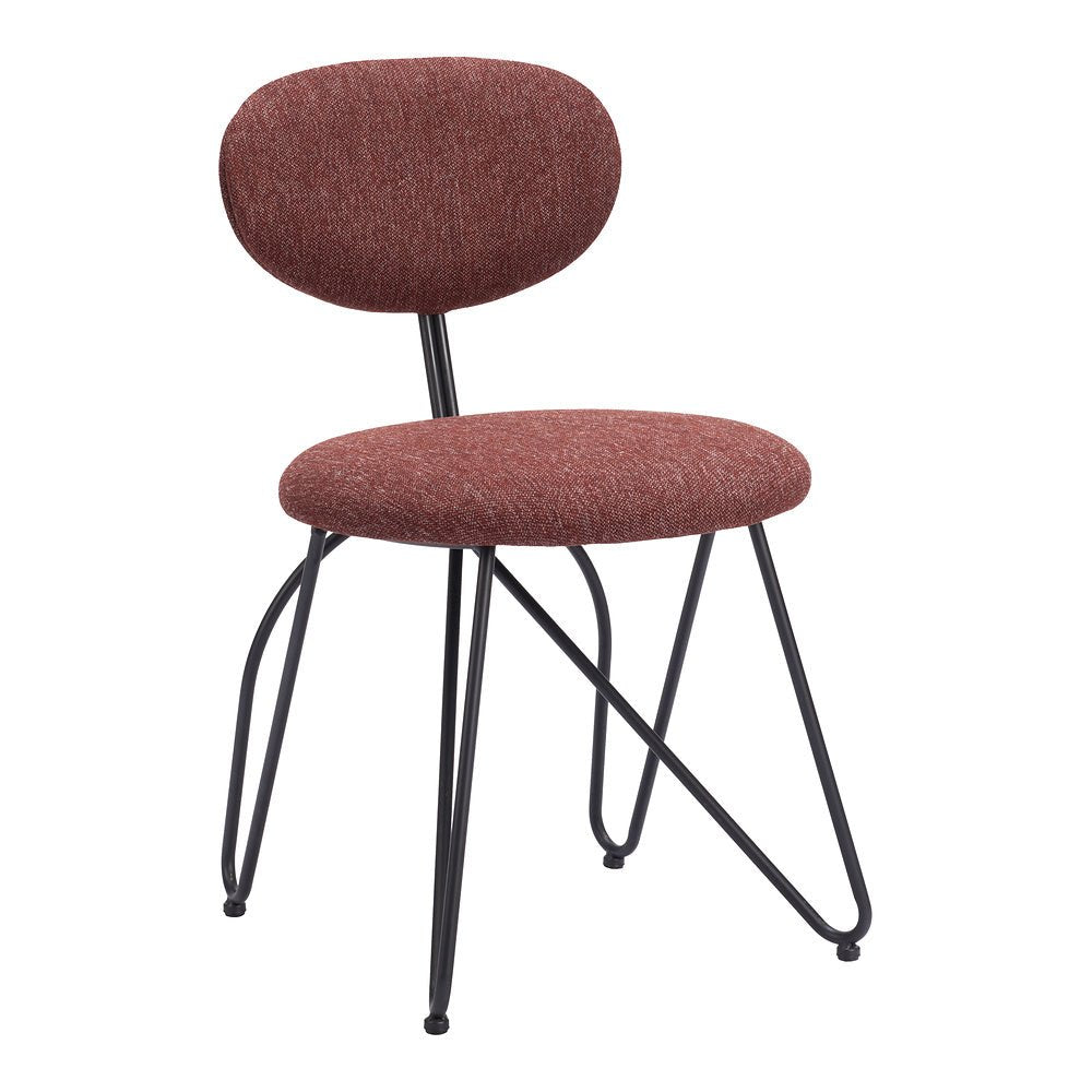 Silla Comercial para Restaurante - ZUO NOVI - Varios Colores - Asiento y Respaldo Tapizados - 110018 - Zuo - NOGAL BEAT - Silla Comercial Interior