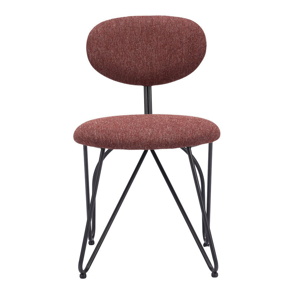 Silla Comercial para Restaurante - ZUO NOVI - Varios Colores - Asiento y Respaldo Tapizados - 110018 - Zuo - NOGAL BEAT - Silla Comercial Interior