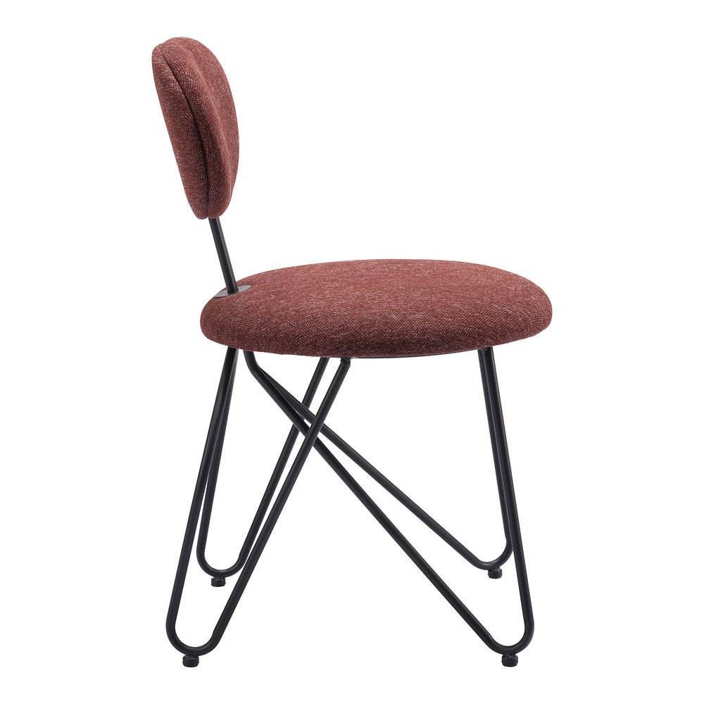 Silla Comercial para Restaurante - ZUO NOVI - Varios Colores - Asiento y Respaldo Tapizados - 110018 - Zuo - NOGAL BEAT - Silla Comercial Interior