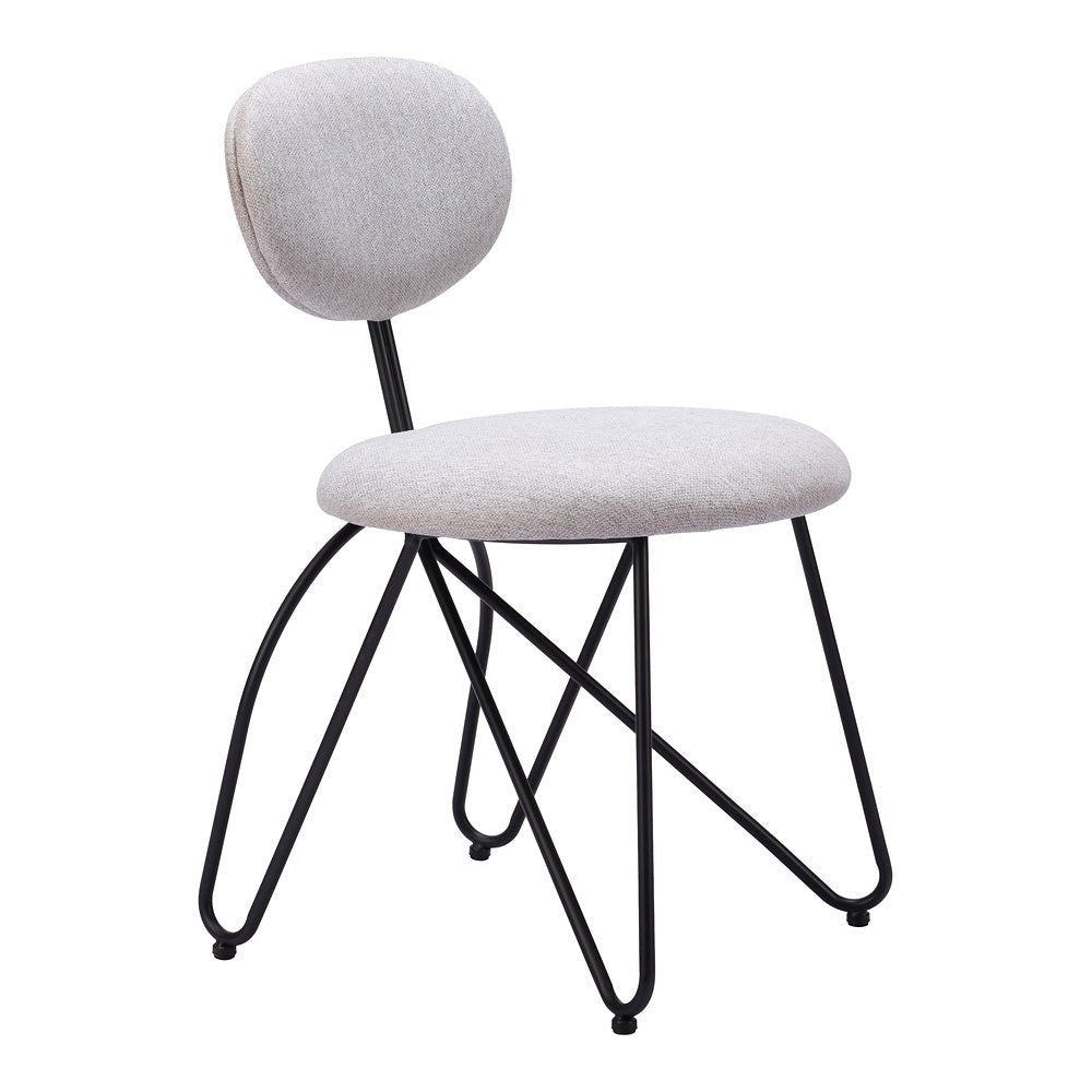 Silla Comercial para Restaurante - ZUO NOVI - Varios Colores - Asiento y Respaldo Tapizados - 110017 - Zuo - NOGAL BEAT - Silla Comercial Interior
