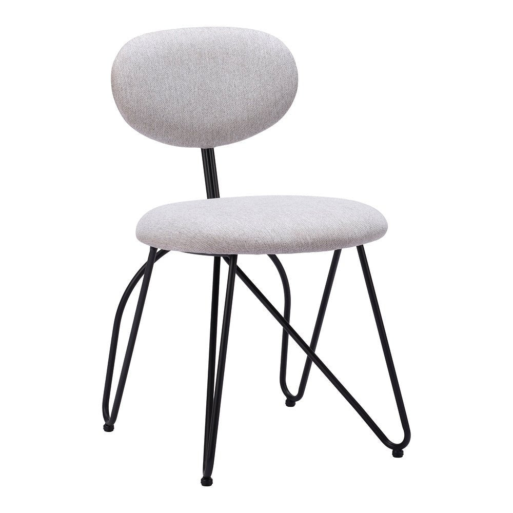 Silla Comercial para Restaurante - ZUO NOVI - Varios Colores - Asiento y Respaldo Tapizados - 110017 - Zuo - NOGAL BEAT - Silla Comercial Interior