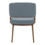 Silla Comercial para Restaurante - ZUO POISE - Varios Colores - Asiento y Respaldo Tapizados en Piel Sintética - 110328 - Zuo - NOGAL BEAT - Silla Comercial Interior