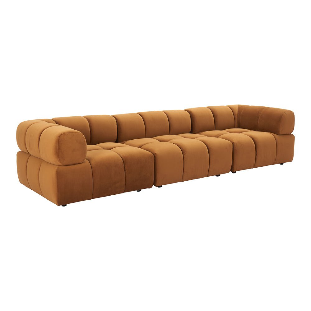 Silla Comercial para Restaurante - ZUO RIST CORNER - Café - Asiento y Respaldo Tapizados en Tela Tipo Terciopelo - 110282 - Zuo - NOGAL BEAT - Silla Comercial Interior