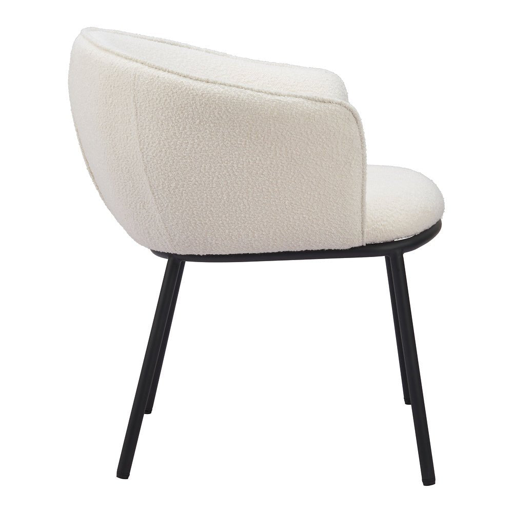 Silla Comercial para Salón de Eventos - ZUO ESSEN - Varios Colores - Asiento y Respaldo Tapizados en Tejido Texturizado - 110101 - Zuo - NOGAL BEAT - Silla Comercial Interior