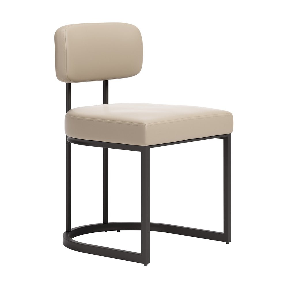 Silla Comercial para Salón de Eventos - ZUO VELAR - Varios Colores - Asiento y Respaldo Tapizados en Piel Sintética - 111182 - Zuo - NOGAL BEAT - Silla Comercial Interior