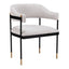 Silla Comercial para Salón de Eventos - ZUO ZADAR - Gris Neblina - Asiento y Respaldo Tapizados en Tejido Texturizado - 110000 - Zuo - NOGAL BEAT - Silla Comercial Interior