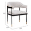 Silla Comercial para Salón de Eventos - ZUO ZADAR - Gris Neblina - Asiento y Respaldo Tapizados en Tejido Texturizado - 110000 - Zuo - NOGAL BEAT - Silla Comercial Interior