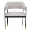 Silla Comercial para Salón de Eventos - ZUO ZADAR - Gris Neblina - Asiento y Respaldo Tapizados en Tejido Texturizado - 110000 - Zuo - NOGAL BEAT - Silla Comercial Interior
