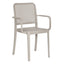 Silla comercial Albar AR-401B con brazos, de polipropileno para terraza, apilable