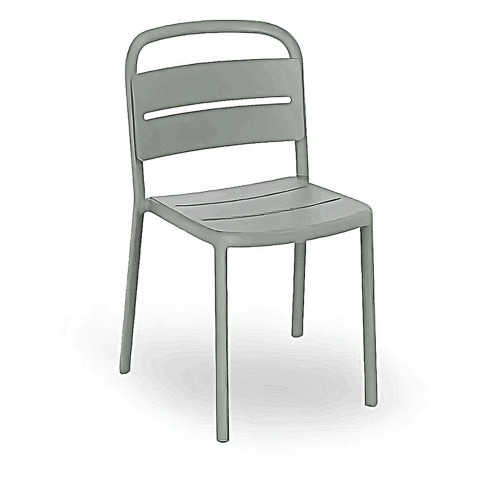 Silla Comercial para Terraza Protección UV - RESOL COMO - Varios Colores - Asiento y Respaldo en Polipropileno - 05345 - Resol - NOGAL BEAT - Silla Comercial Exterior