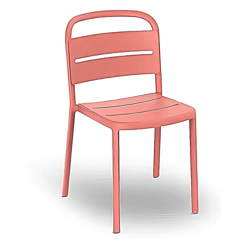 Silla Comercial para Terraza Protección UV - RESOL COMO - Varios Colores - Asiento y Respaldo en Polipropileno - 05347 - Resol - NOGAL BEAT - Silla Comercial Exterior