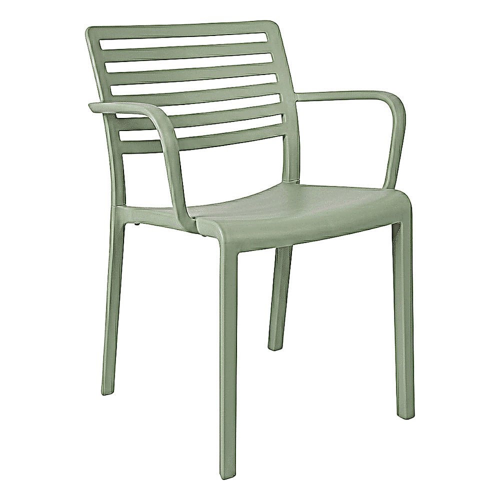 Silla Comercial para Terraza Protección UV - RESOL LAMA ARMCHAIR - Varios Colores - Asiento y Respaldo en Polipropileno - 07055 - Resol - NOGAL BEAT - Silla Comercial Exterior