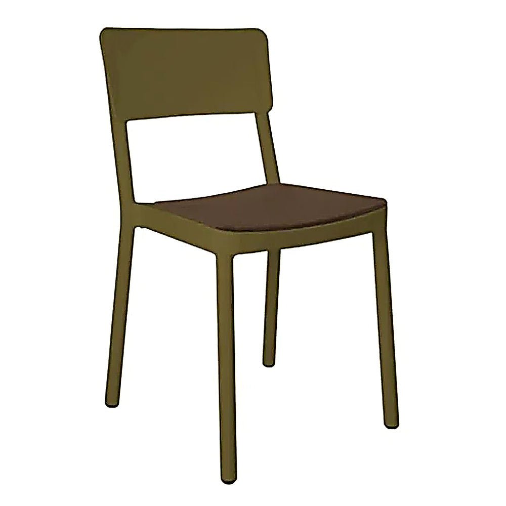 Silla Comercial para Terraza Protección UV - RESOL LISBOA - Varios Colores - Asiento Tapizado - 7204 - Resol - NOGAL BEAT - Silla Comercial Exterior