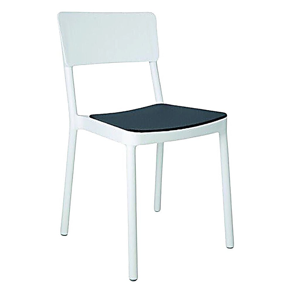 Silla Comercial para Terraza Protección UV - RESOL LISBOA - Varios Colores - Asiento Tapizado - 7204 - Resol - NOGAL BEAT - Silla Comercial Exterior