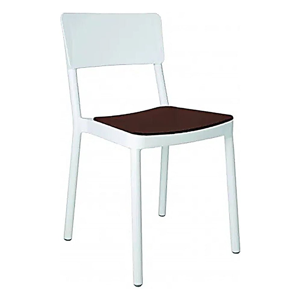 Silla Comercial para Terraza Protección UV - RESOL LISBOA - Varios Colores - Asiento Tapizado - 7204 - Resol - NOGAL BEAT - Silla Comercial Exterior