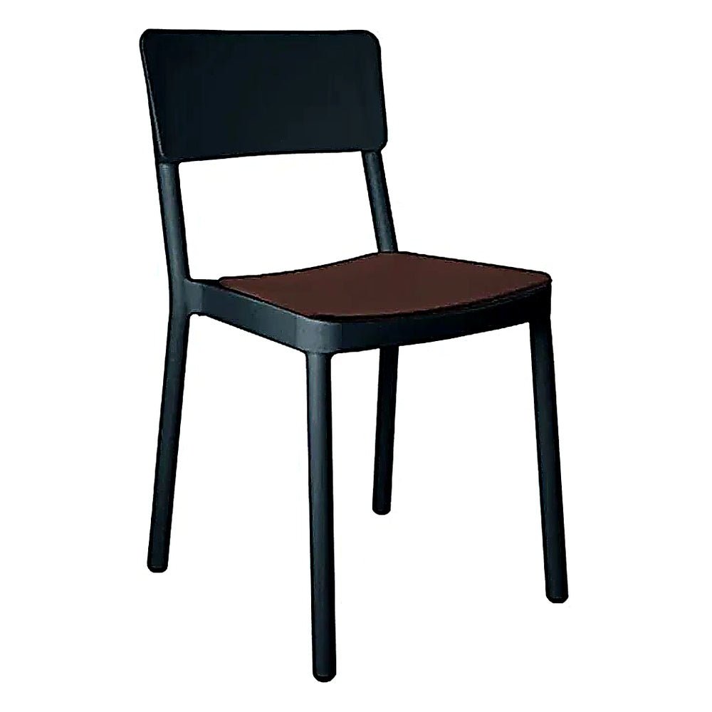 Silla Comercial para Terraza Protección UV - RESOL LISBOA - Varios Colores - Asiento Tapizado - 7204 - Resol - NOGAL BEAT - Silla Comercial Exterior