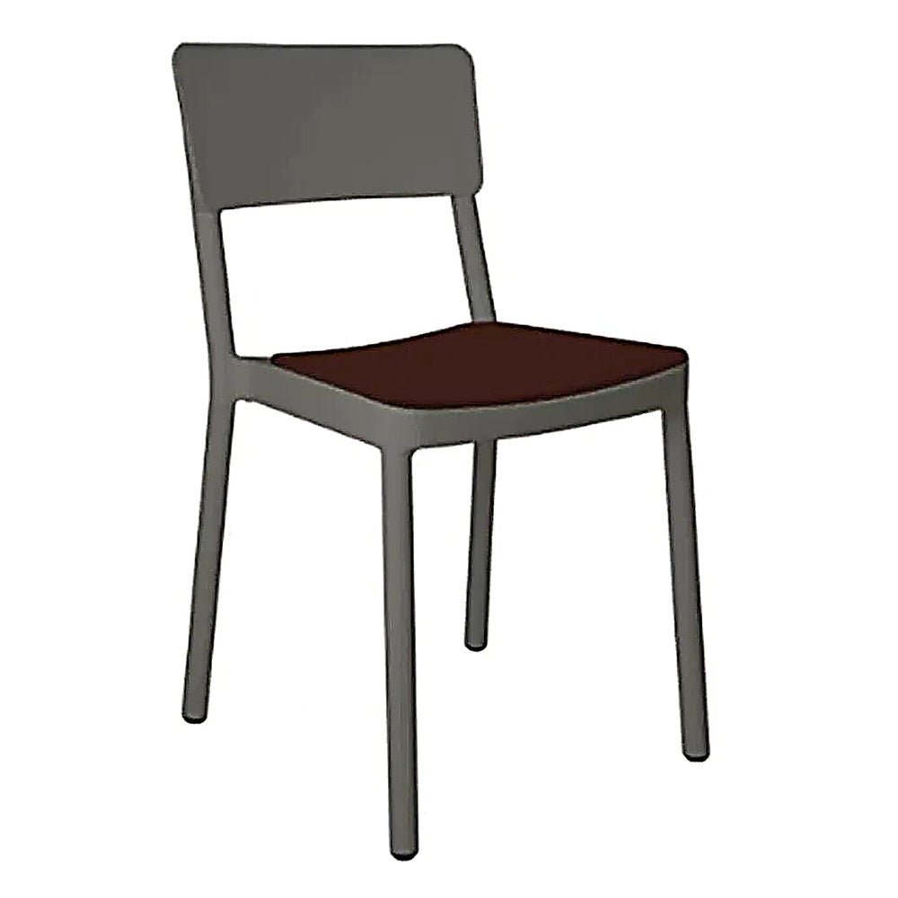 Silla Comercial para Terraza Protección UV - RESOL LISBOA - Varios Colores - Asiento Tapizado - 7204 - Resol - NOGAL BEAT - Silla Comercial Exterior